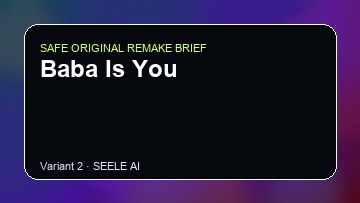 Baba Is You original game remake reference artwork 2