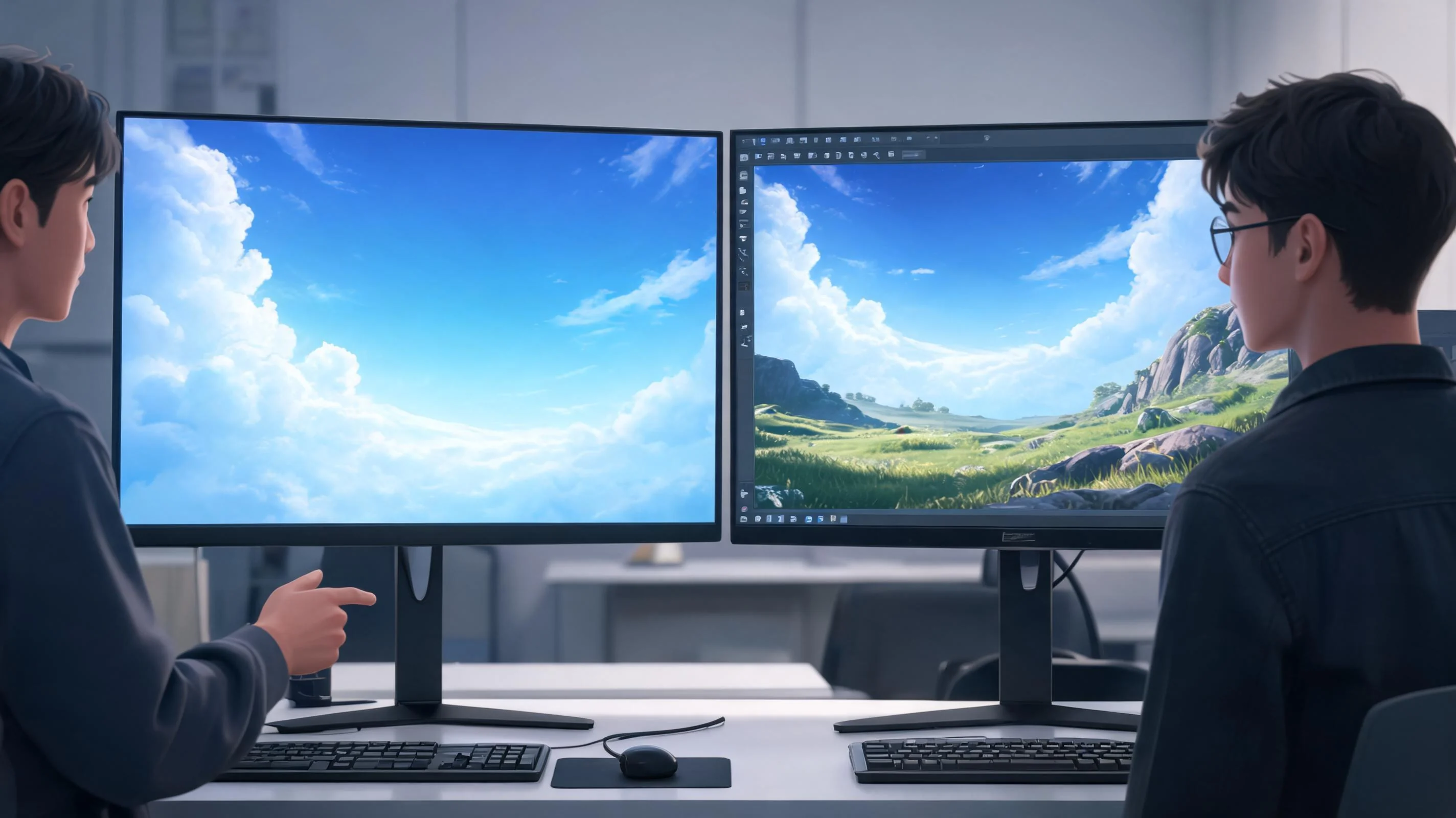 Cleaner Production Handoff illustration for Awesome Background HDRI