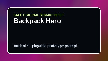 Backpack Hero original backpack hero diy game reference artwork 1