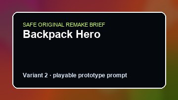 Backpack Hero original backpack hero diy game reference artwork 2