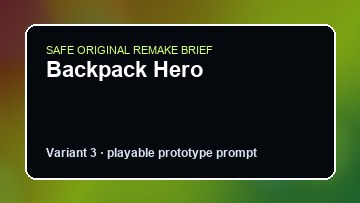 Backpack Hero original backpack hero diy game reference artwork 3