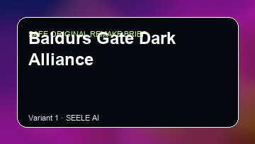 Baldurs Gate Dark Alliance Two Worlds Custom Game Builder preview