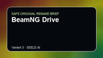 BeamNG Drive original game remake reference artwork 3
