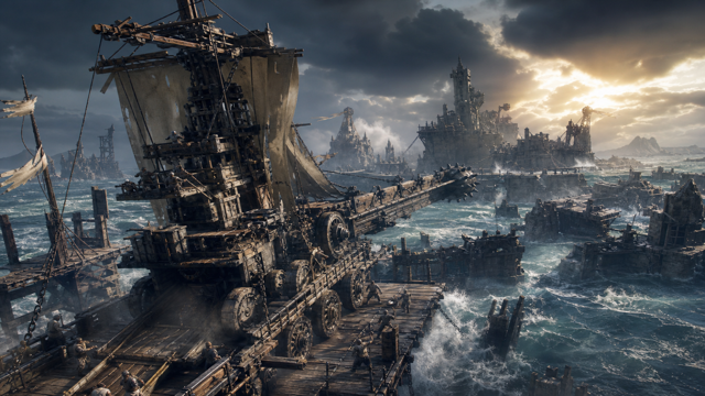 Besiege The Splintered Sea original game remake reference artwork 2