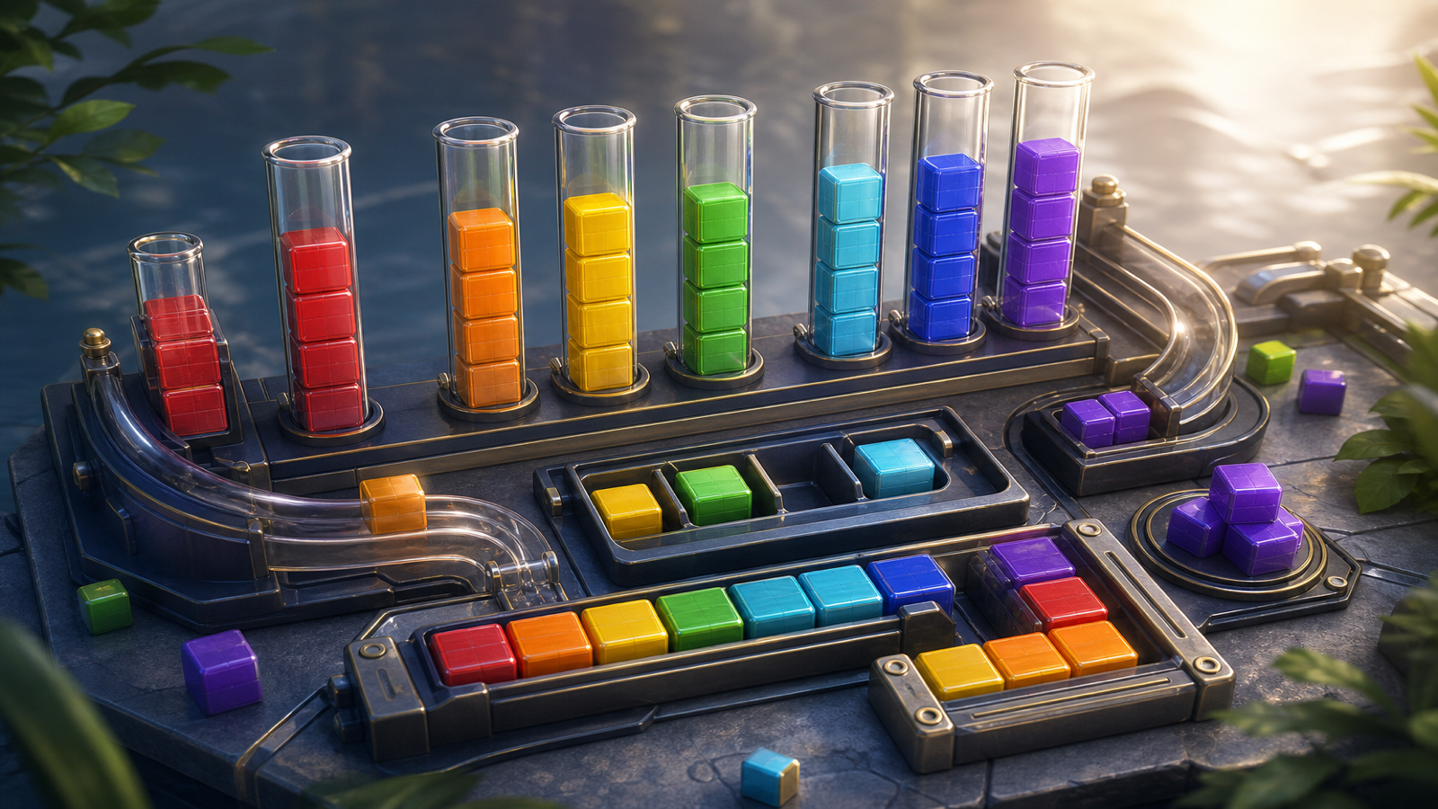 Block Out Color Sort Puzzle original game remake reference artwork 3
