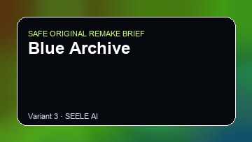 Blue Archive original game remake reference artwork 3