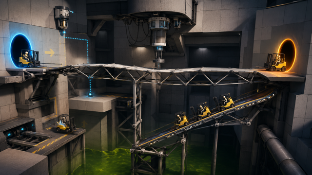 Bridge Constructor Portal original game remake reference artwork 3