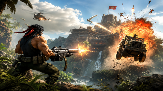Broforce original game remake reference artwork 2
