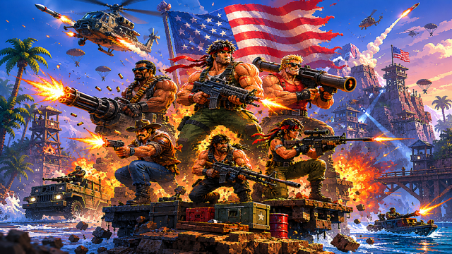 Broforce original game remake reference artwork 3