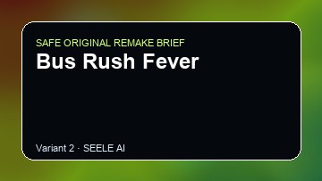 Bus Rush Fever original game remake reference artwork 2