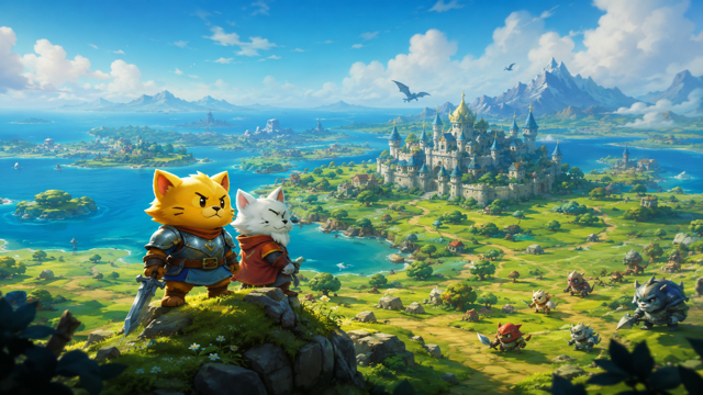Cat Quest II original game remake reference artwork 3