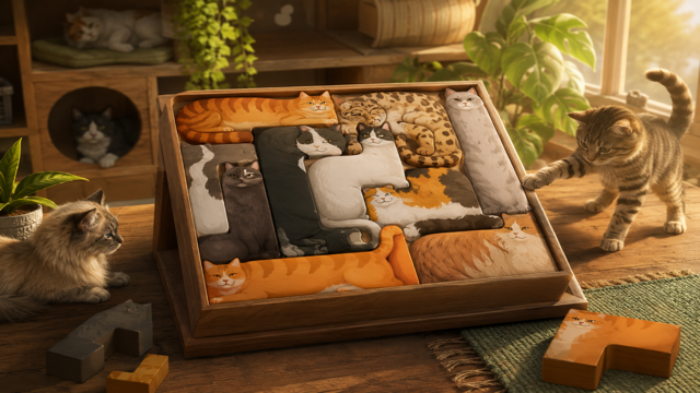 Cats Organized Neatly original game remake reference artwork 3