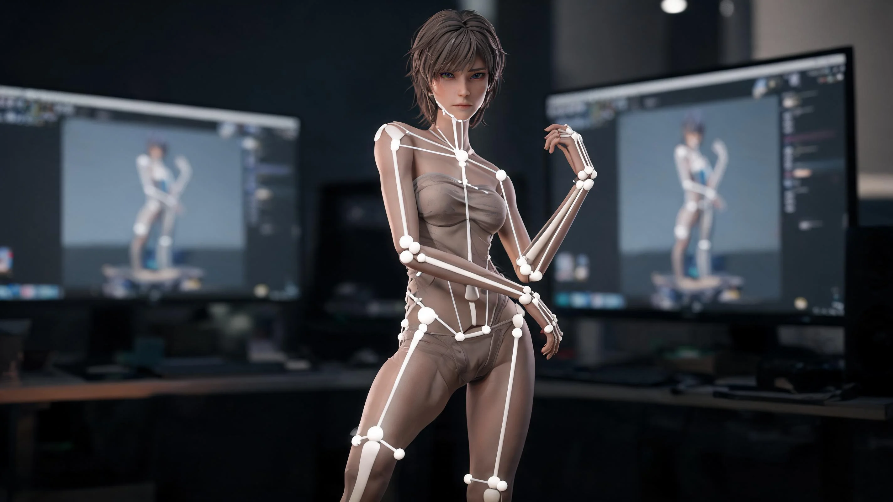 Sharper First-Pass Framing illustration for Character Rigging