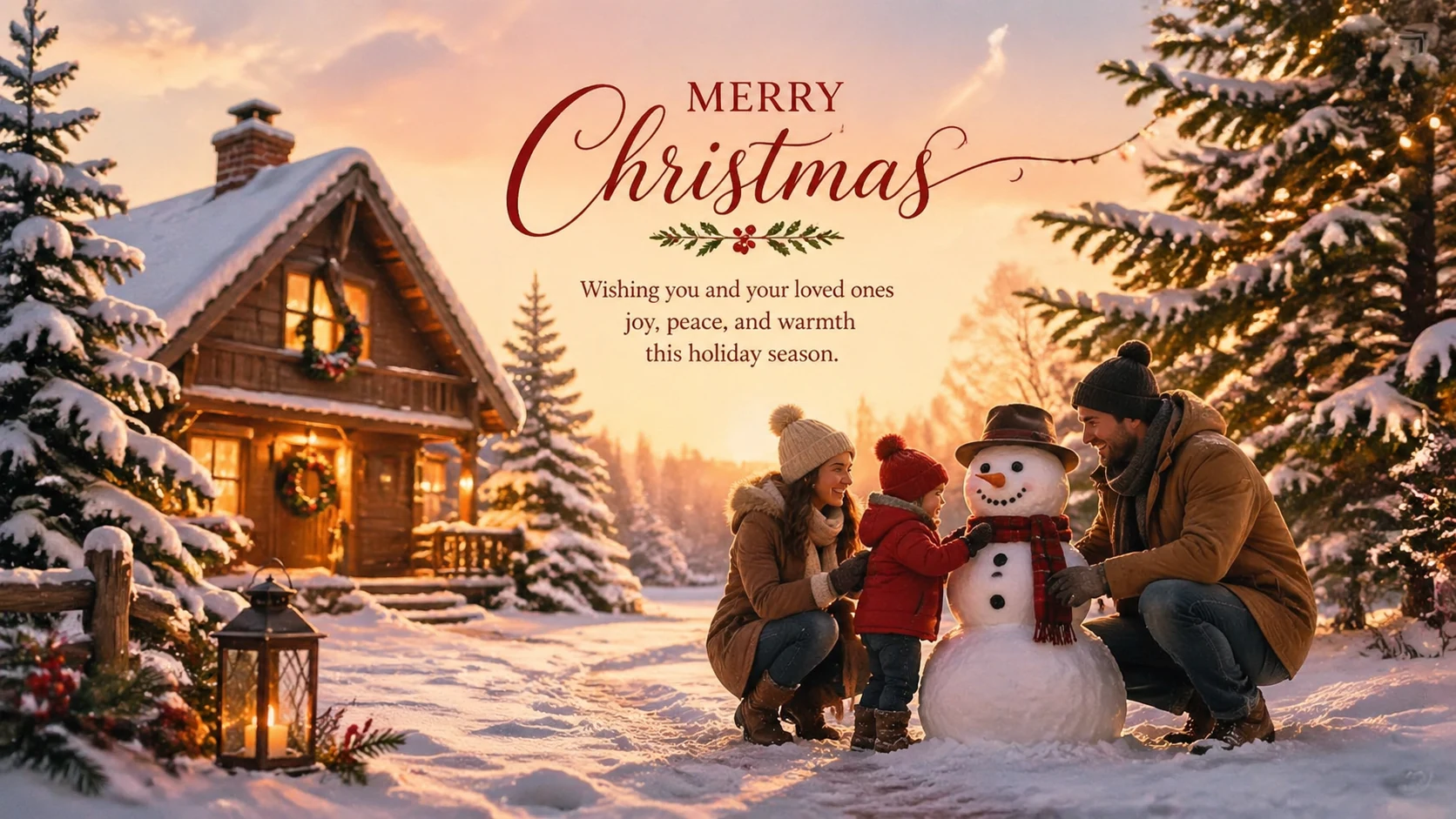 Christmas Card Illustrations AI Image Generator