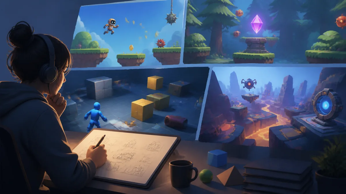 Cocos Creator game prototyping visual showing lp scenario 02