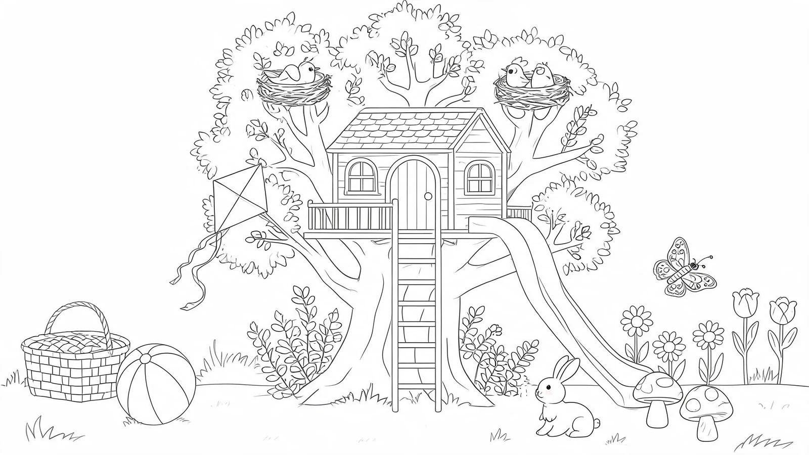 Polished coloring book page outlines hero image