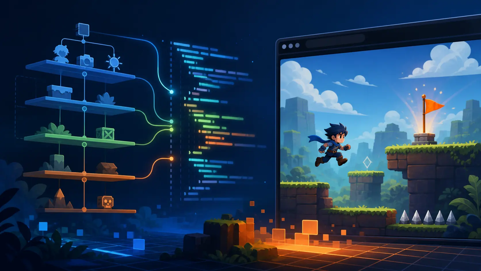 Vergleich von Godot und Code4Agent: vom Engine-Workflow zum Browser-Prototyp