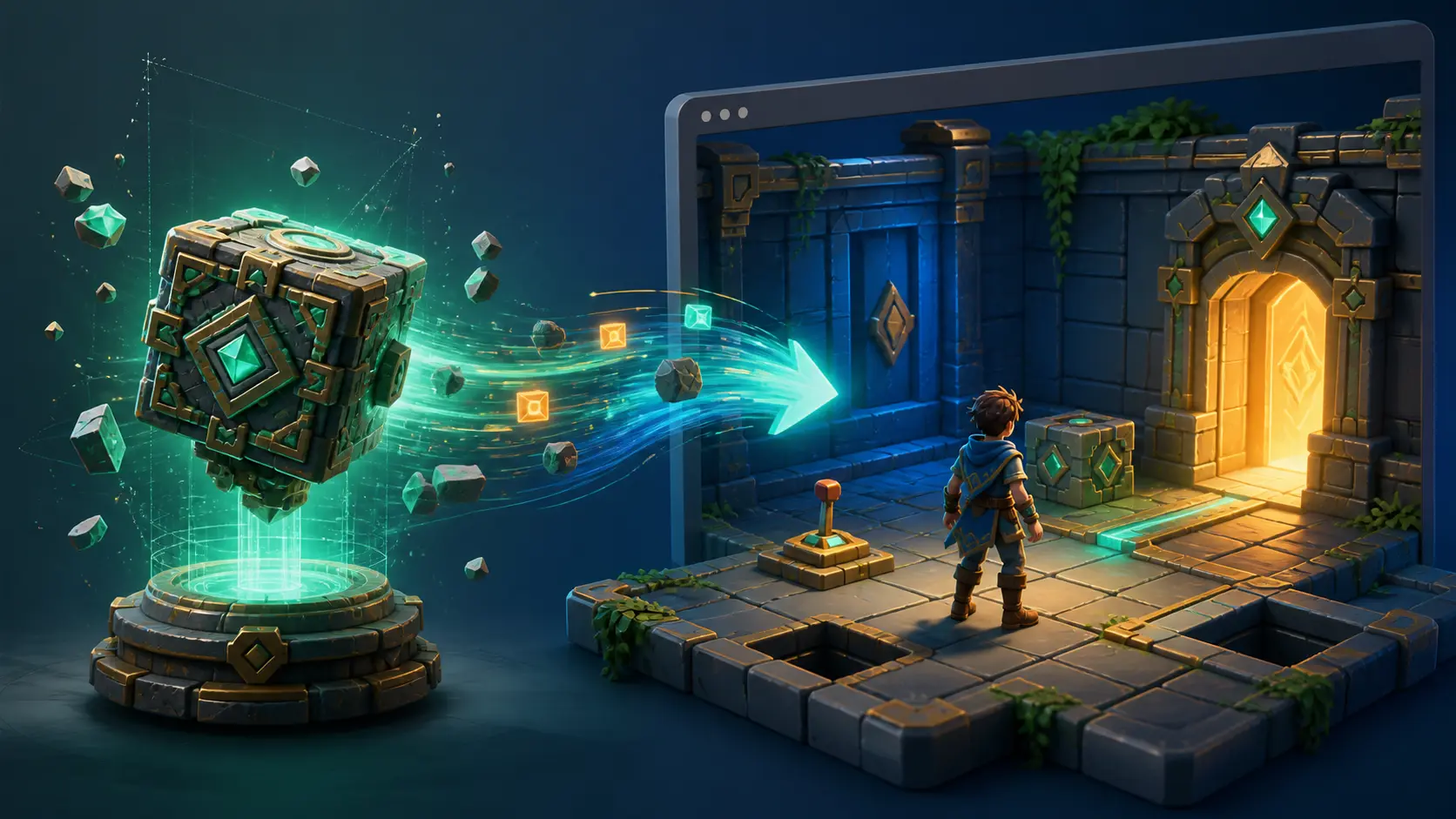 Tripo-Vergleich: Gegenüberstellung des Übergangs von einem 3D-Asset zu einem Browser-Spiel