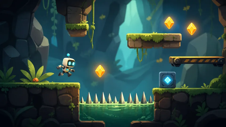 Construct 3 game prototyping visual showing lp feature 01