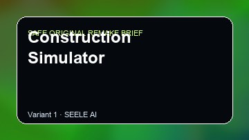 Construction Simulator Game Customer Remake preview