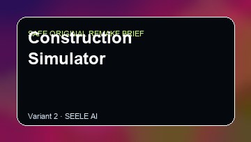 Construction Simulator original game remake reference artwork 2