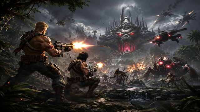 Contra Operation Galuga Totally Accurate Battlegrounds DIY Game Maker preview