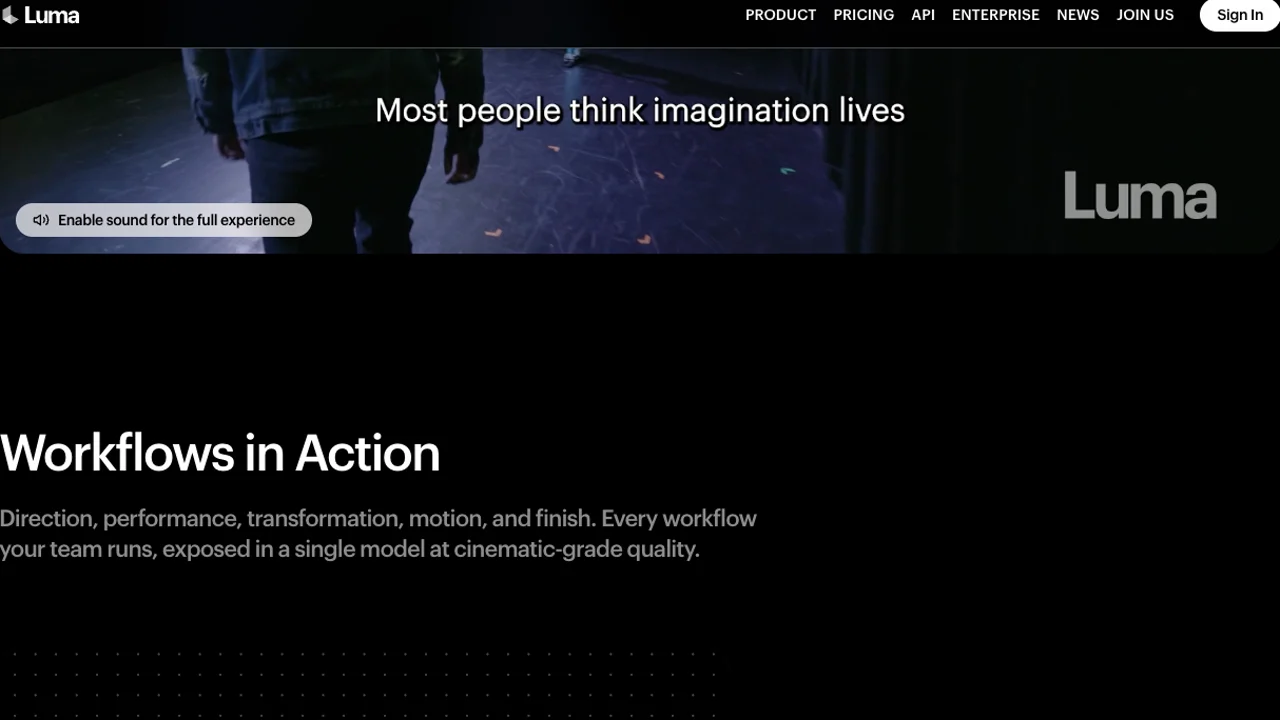 Best Runway Alternatives for Multi-Shot AI Video Production: official luma public product or documentation page