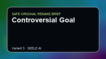 Controversial Goal original game remake reference artwork 3