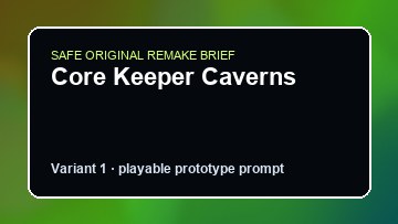 Core Keeper Caverns original core keeper caverns diy game reference artwork 1