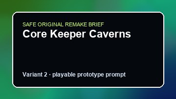 Core Keeper Caverns original core keeper caverns diy game reference artwork 2