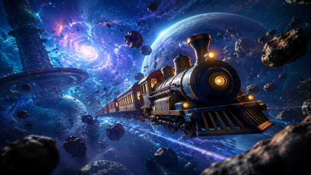 Cosmic Express original game remake reference artwork 2