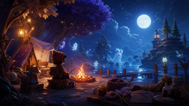 Cozy Grove original game remake reference artwork 1