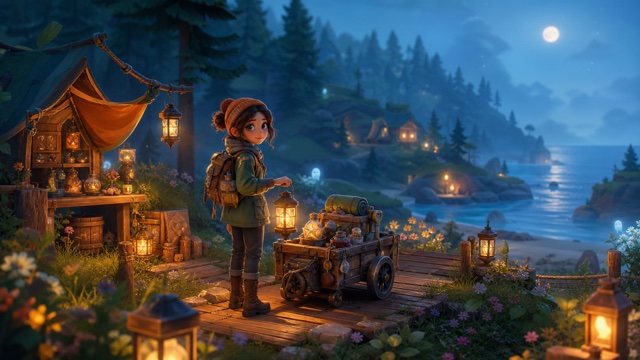 Cozy Grove original game remake reference artwork 2