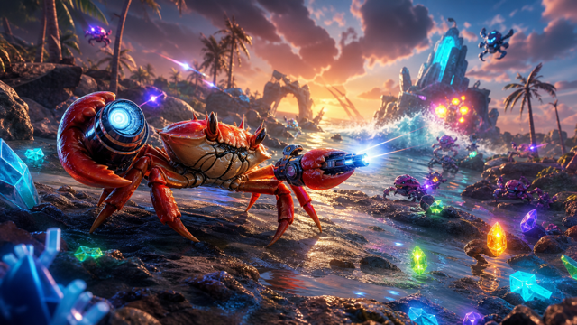 Crab Champions original game remake reference artwork 2