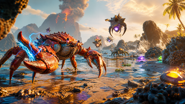 Crab Champions original game remake reference artwork 3