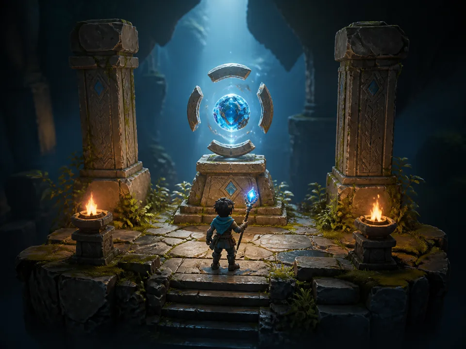 3D asset to playable prototype visual showing lp hero 03