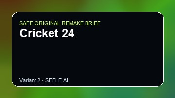 Cricket 24 original game remake reference artwork 2