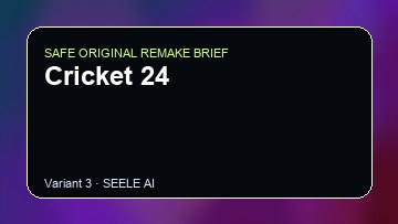Cricket 24 original game remake reference artwork 3