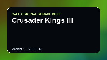 Crusader Kings III Game Customer Remake preview
