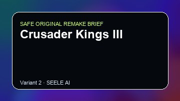 Crusader Kings III original game remake reference artwork 2