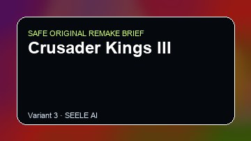 Crusader Kings III original game remake reference artwork 3