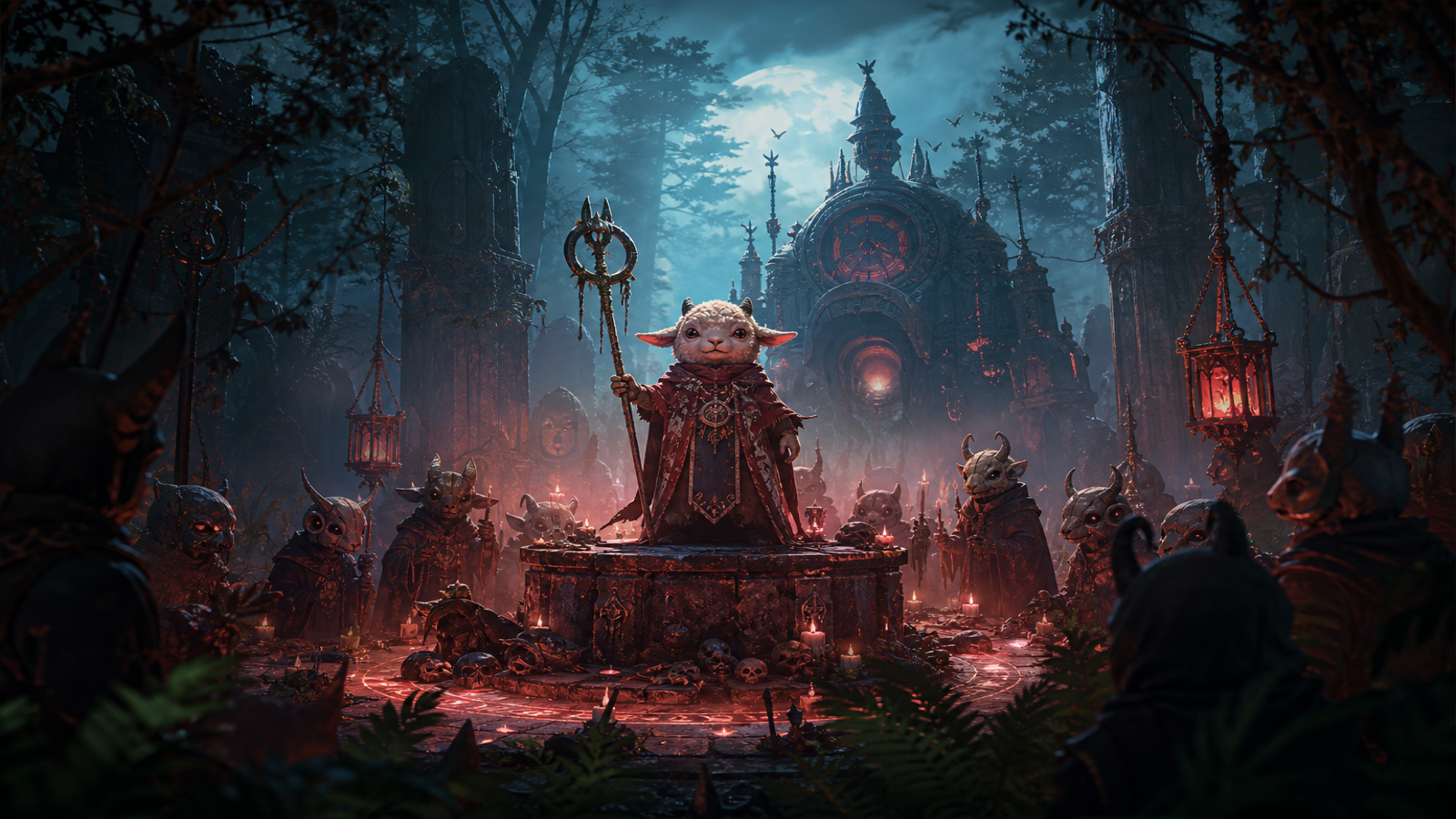 Cult of the Lamb original game remake reference artwork 2