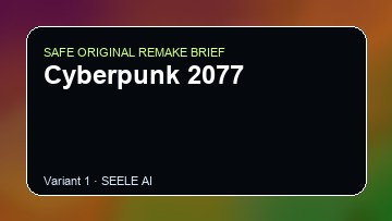 Cyberpunk 2077 Game Customer Remake preview