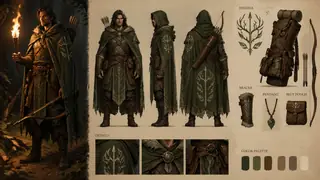 Tabletop RPG Character Concept Art Generator preview