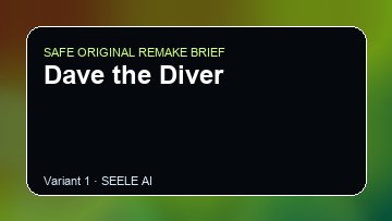 Dave the Diver Game Customer Remake preview