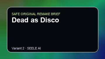 Dead as Disco original game remake reference artwork 2