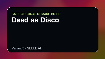 Dead as Disco original game remake reference artwork 3