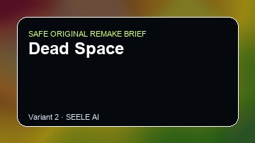 Dead Space original game remake reference artwork 2