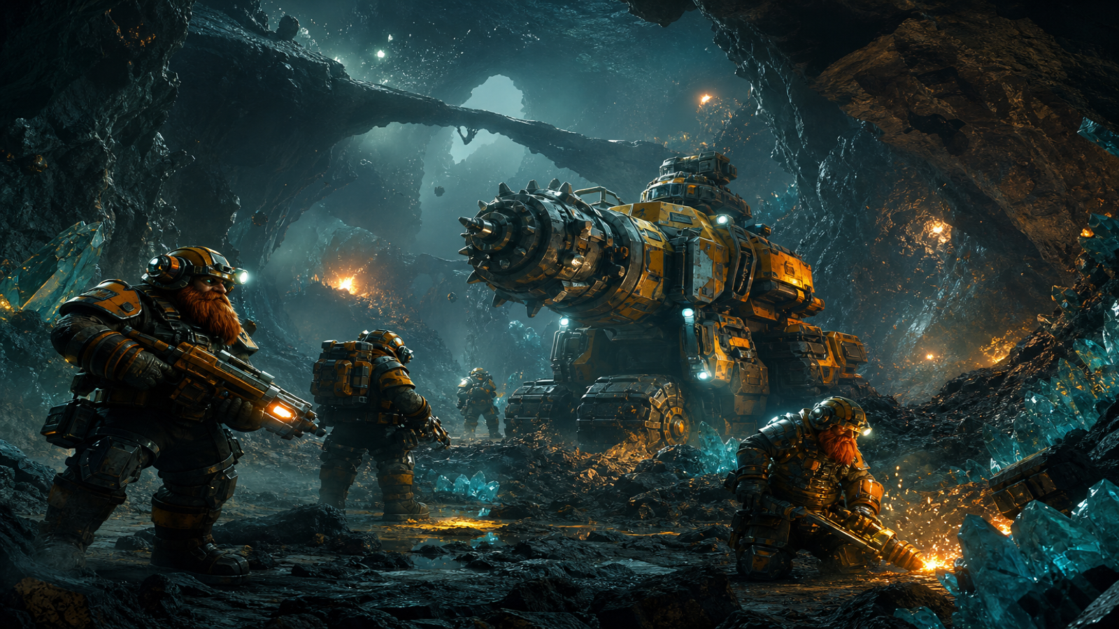 Deep Rock Galactic original game remake reference artwork 2