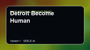 Detroit Become Human Game Customer Remake preview